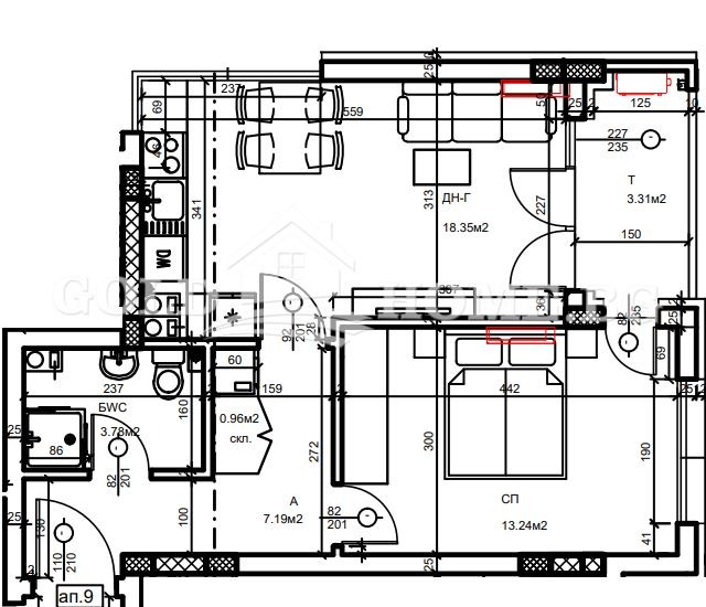 Na prodej  1 ložnice Plovdiv , Christo Smirnenski , 69 m2 | 63695988 - obraz [2]