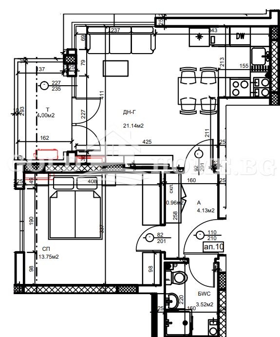 Na prodej  1 ložnice Plovdiv , Christo Smirnenski , 69 m2 | 63695988 - obraz [4]