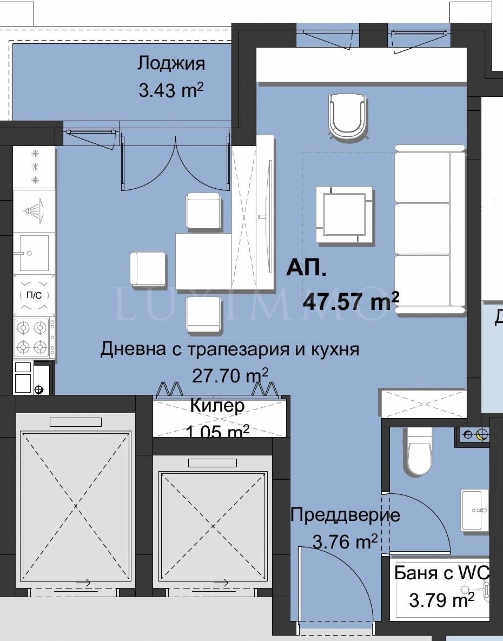 Продава 1-СТАЕН, гр. Пловдив, Христо Смирненски, снимка 2 - Апартаменти - 52546797