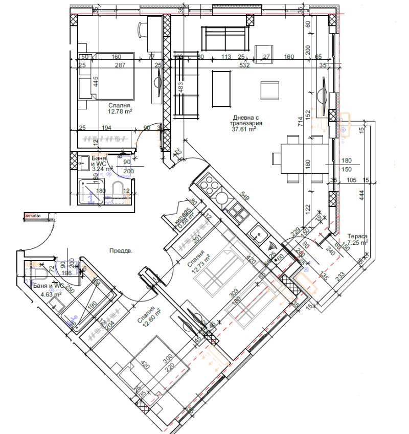 Продава МНОГОСТАЕН, гр. Пловдив, Тракия, снимка 1 - Aпартаменти - 49585335