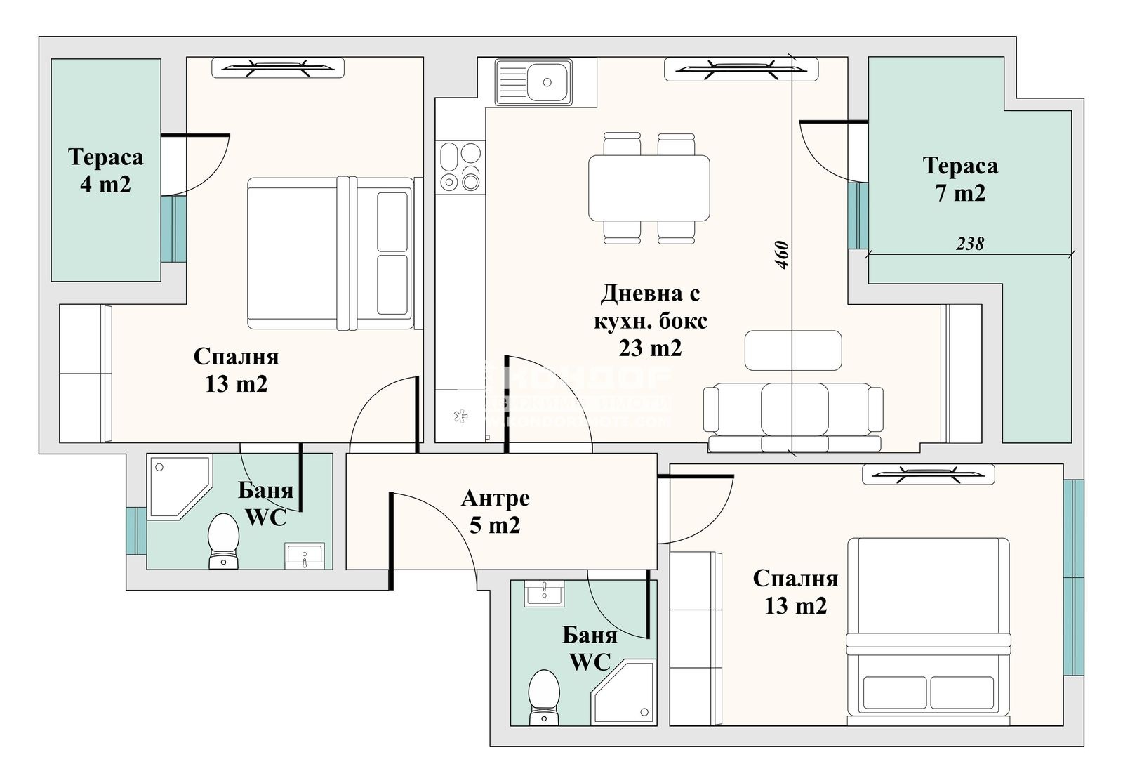 Продава 3-СТАЕН, гр. Пловдив, Кършияка, снимка 3 - Апартаменти - 50861740