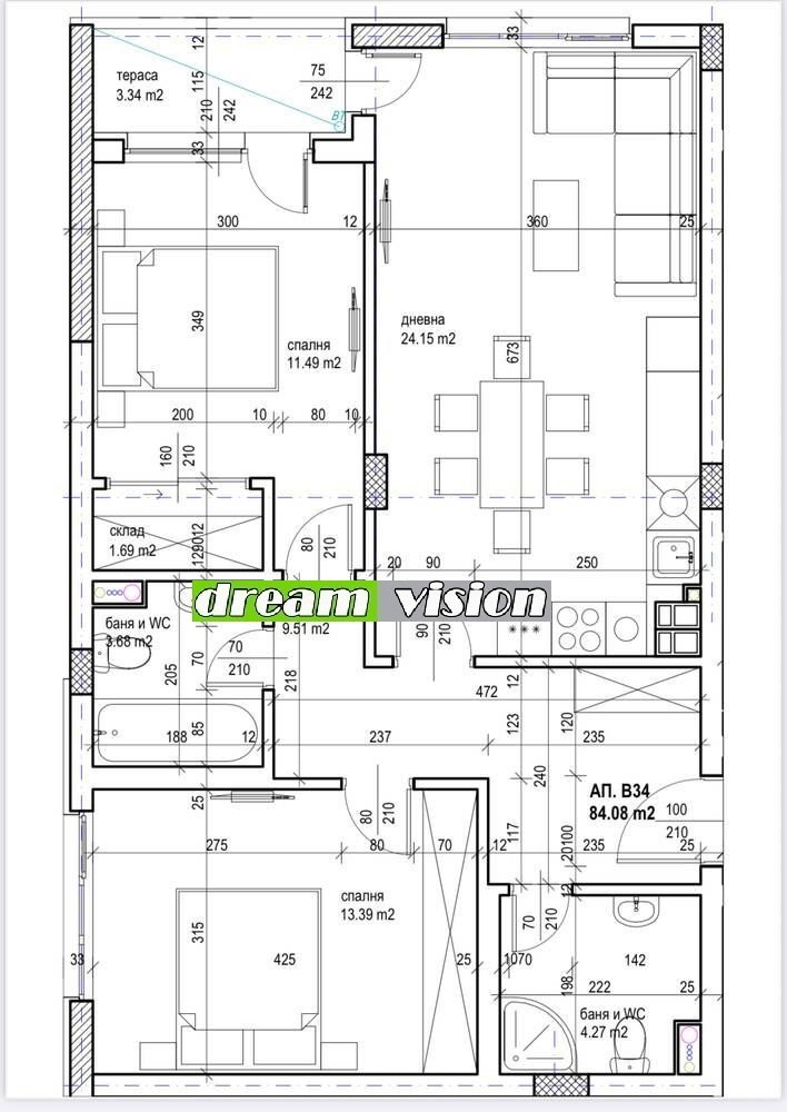 Zu verkaufen  2 Schlafzimmer Sofia , Owtscha kupel 2 , 95 qm | 36134379 - Bild [9]