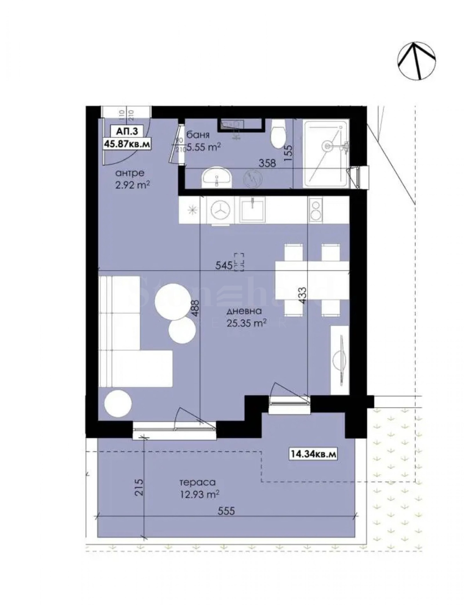 Продава 1-СТАЕН, гр. Созопол, област Бургас, снимка 4 - Апартаменти - 52420983