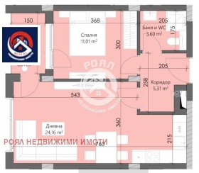 Продава 2-стаен град Пловдив Кършияка - [1] 