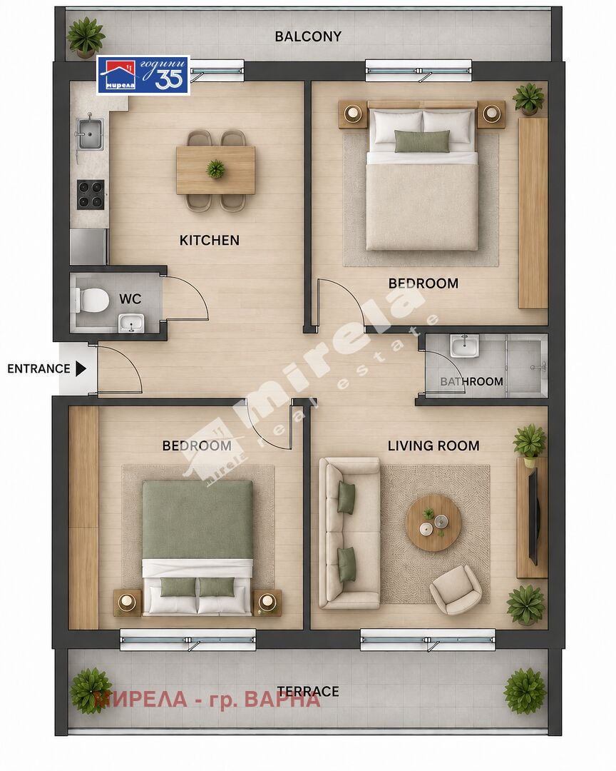 Продава 3-СТАЕН, гр. Варна, Левски 2, снимка 2 - Апартаменти - 56598213