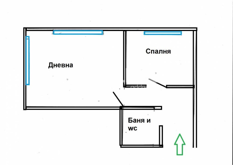 Продается  1 спальня София , Изток , 55 кв.м | 95975916 - изображение [4]