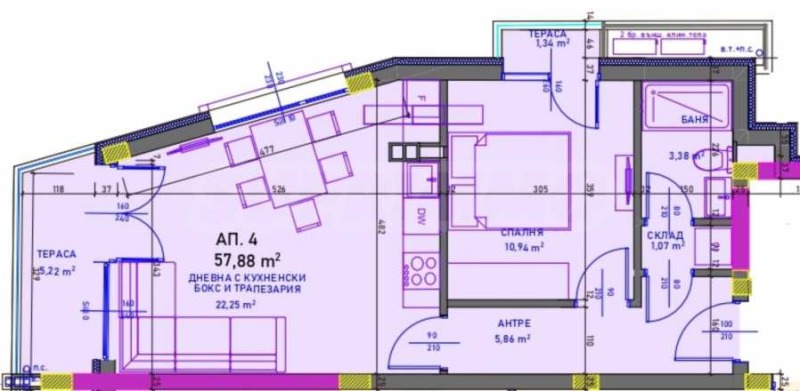 Na prodej  1 ložnice Burgas , Sarafovo , 70 m2 | 93353597 - obraz [2]