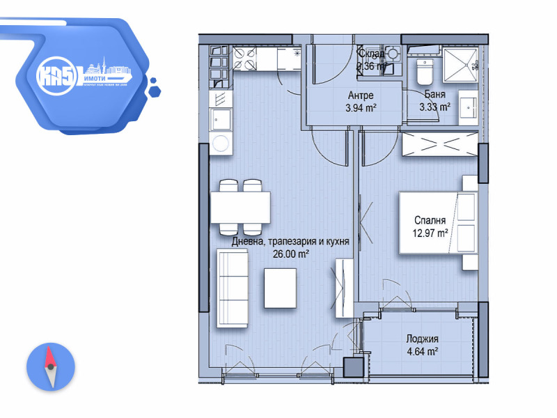 Продава  2-стаен град София , Витоша , 74 кв.м | 15210944 - изображение [2]