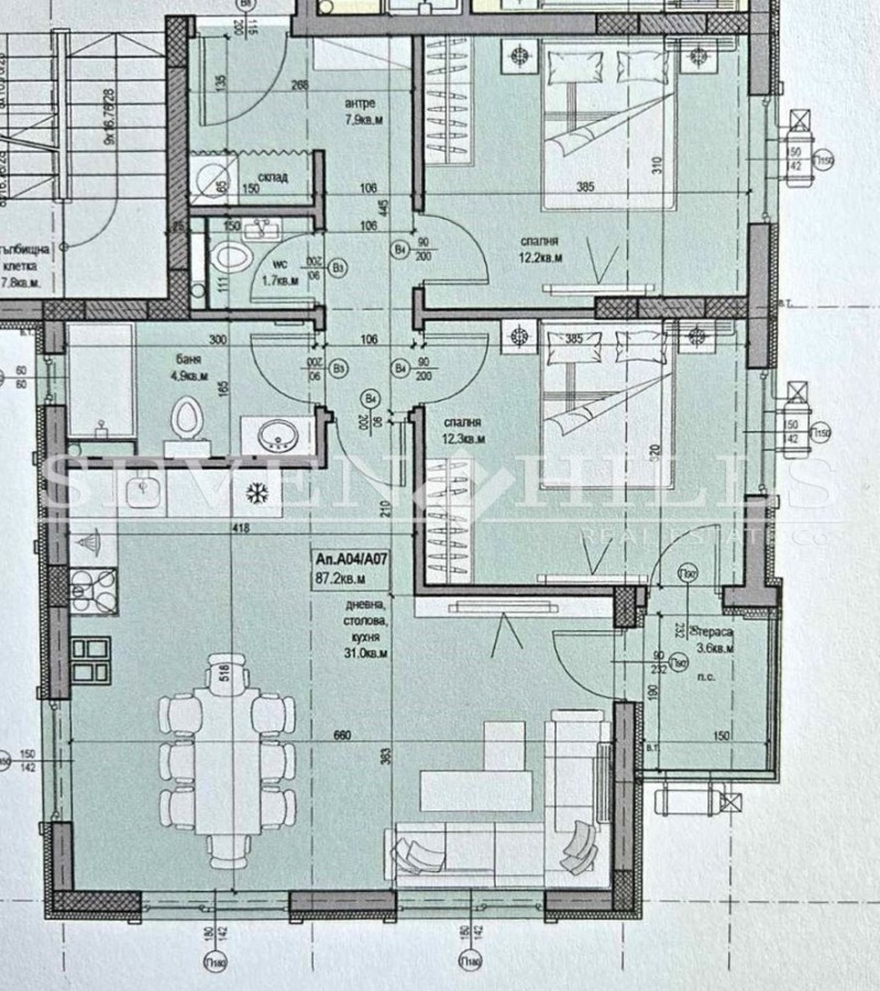 Продается  2 спальни Пловдив , Прослав , 107 кв.м | 73193688 - изображение [11]