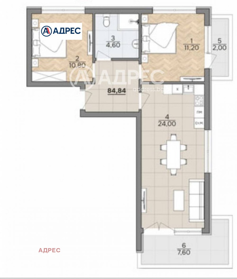 Продава 3-СТАЕН, гр. Варна, м-т Ален мак, снимка 3 - Aпартаменти - 48140016