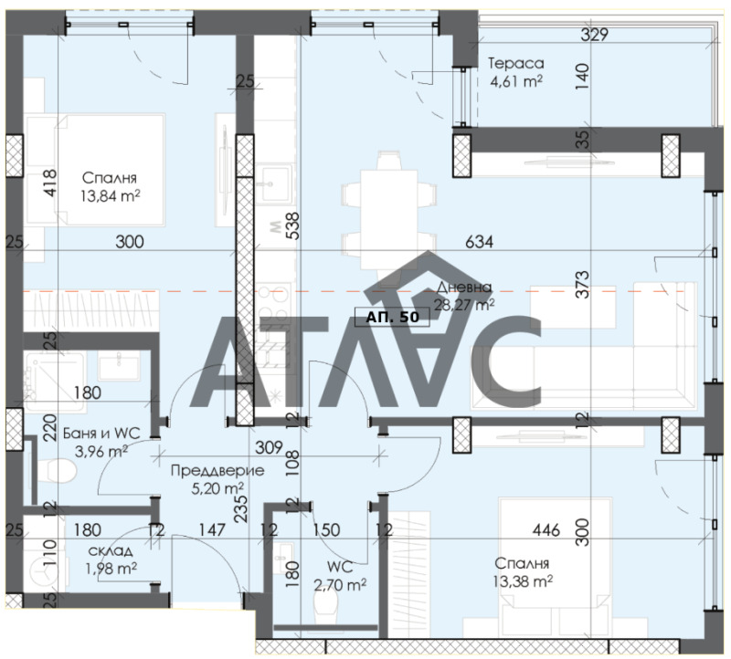 Na prodej  2 ložnice Plovdiv , Trakija , 109 m2 | 20138922