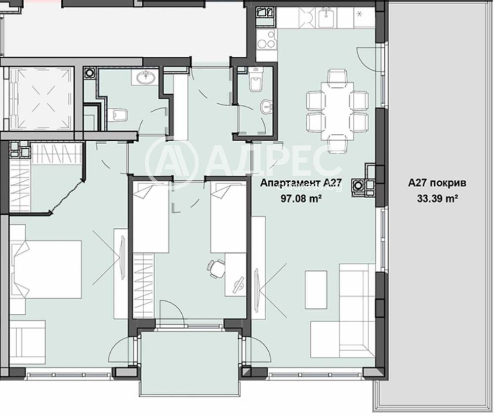 Продава 3-СТАЕН, гр. София, Кръстова вада, снимка 4 - Апартаменти - 54847584