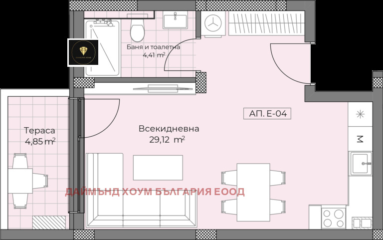 For Sale  Studio Plovdiv , Ostromila , 52 sq.m | 41081164 - image [2]