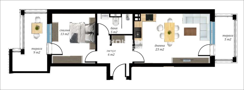 Продава  2-стаен град Пловдив , Въстанически , 86 кв.м | 40815708 - изображение [2]