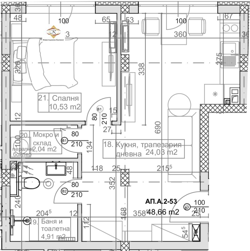 Продава 2-СТАЕН, гр. Варна, к.к. Слънчев ден, снимка 1 - Aпартаменти - 49191708