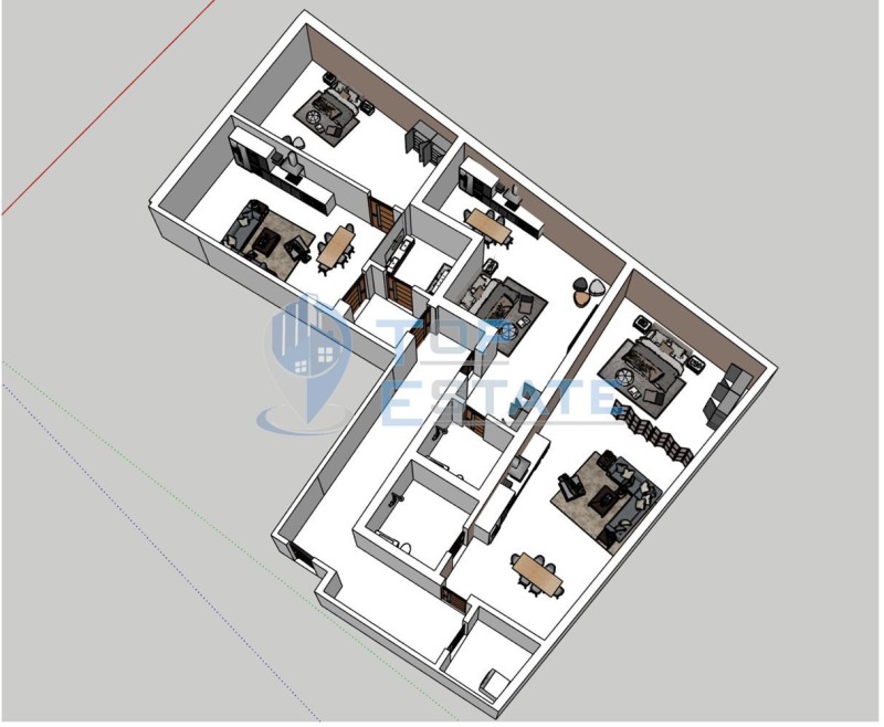 Продава 4-СТАЕН в град Велико Търново, Бузлуджа - 173 кв.м / 198 500 € » 388 232.26 лв., ТОП ЕСТЕЙТ