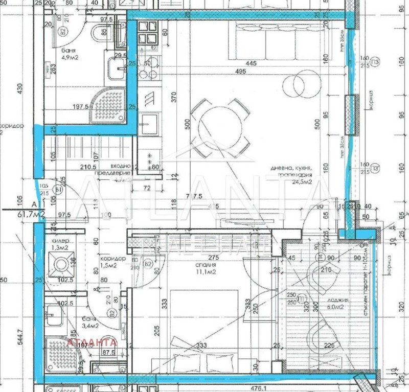 Продава 2-СТАЕН, гр. Варна, к.к. Св.Св. Константин и Елена, снимка 2 - Апартаменти - 53410138