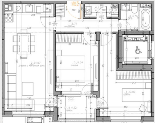 Продава 3-СТАЕН, гр. София, Малинова долина, снимка 13 - Aпартаменти - 48277218