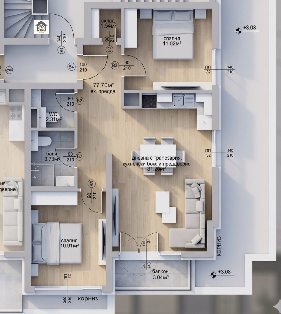 Продава 3-СТАЕН, гр. София, Студентски град