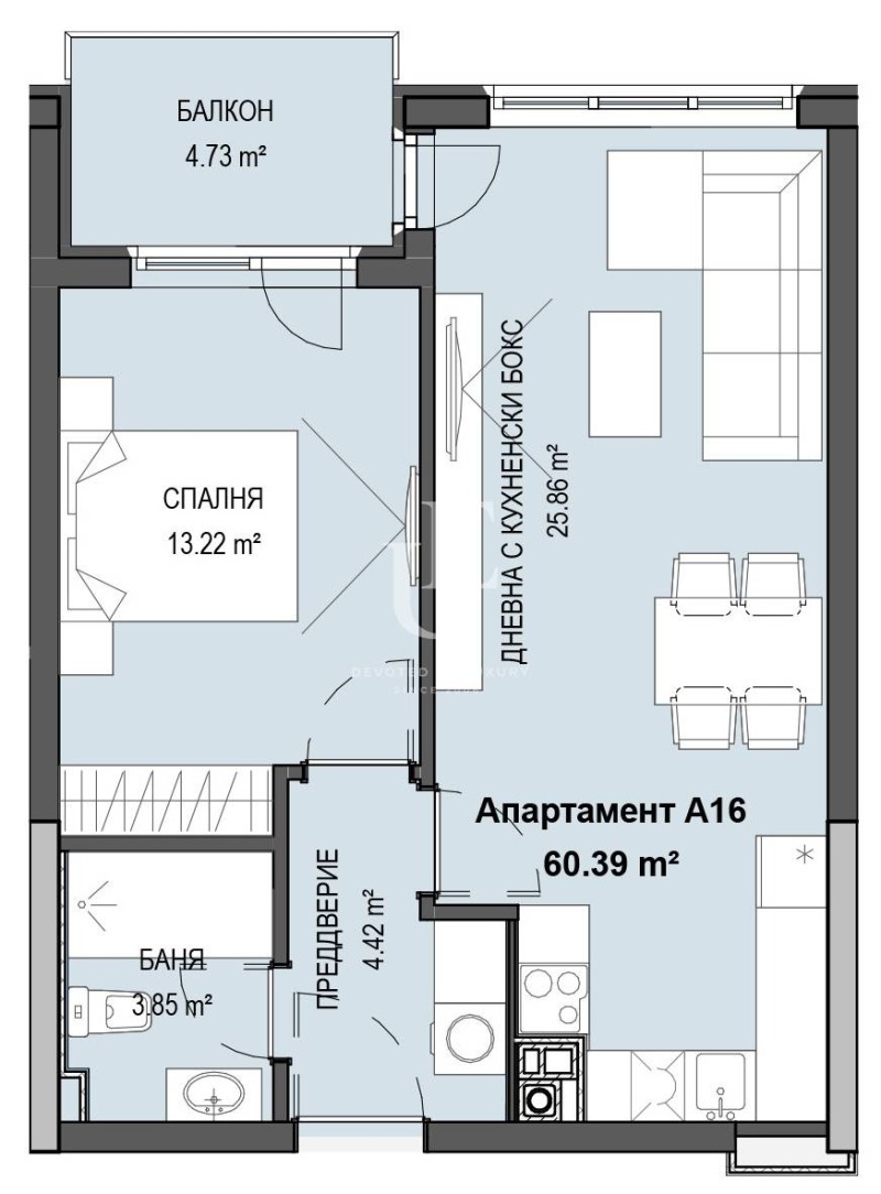 Продава 2-СТАЕН, гр. София, Кръстова вада, снимка 12 - Апартаменти - 53368701
