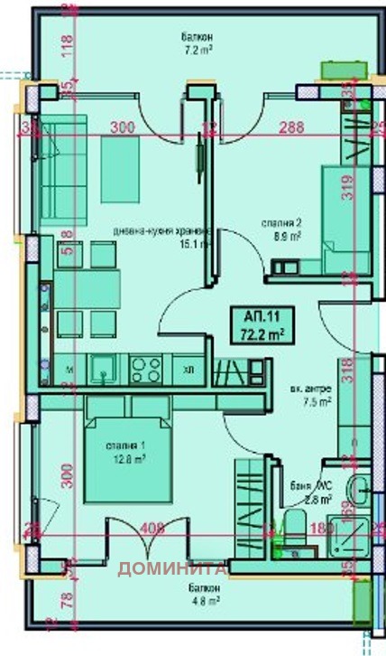 Продава 3-СТАЕН, гр. Приморско, област Бургас, снимка 4 - Aпартаменти - 48947155