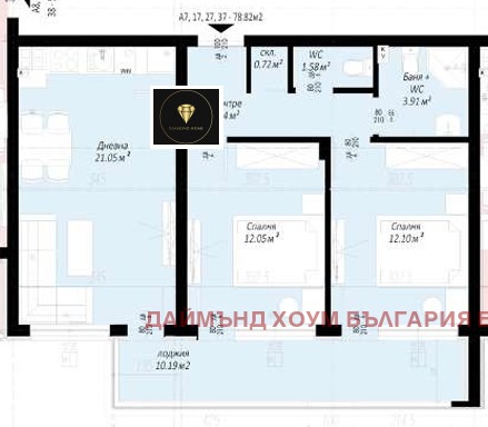 Myytävänä  2 makuuhuonetta Plovdiv , Belomorski , 90 neliömetriä | 33386700 - kuva [2]