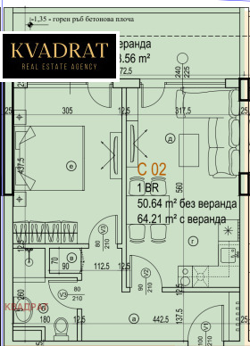 1 camera da letto Manastirski livadi, Sofia 2