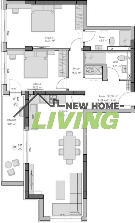 Продава 3-СТАЕН, град Пловдив, Западен • 170491 € • 48020548 — Holmes.bg