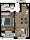Продава  2-стаен град Пловдив , Остромила , 61 кв.м | 29026558 - изображение [16]