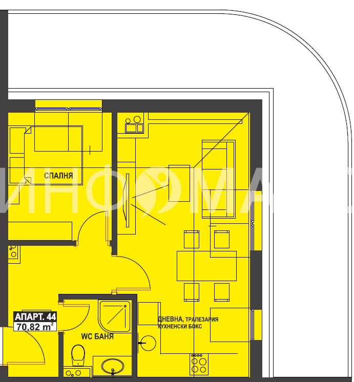 En venta  1 dormitorio Burgas , Bratya Miladinovi , 70 metros cuadrados | 24335478