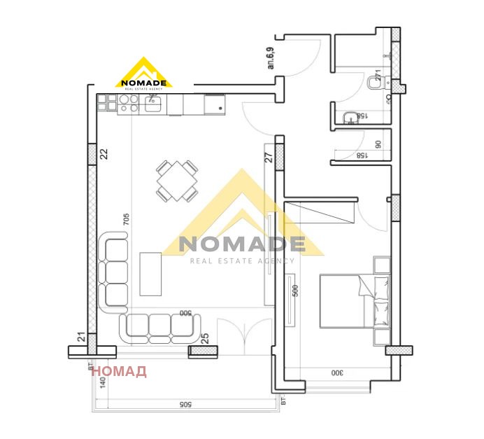 Продава  2-стаен град Пловдив , Младежки Хълм , 90 кв.м | 10478656 - изображение [2]