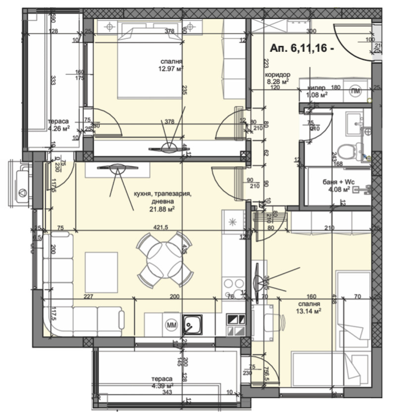 Продава 3-СТАЕН, гр. Пловдив, Кършияка, снимка 1 - Aпартаменти - 49558372