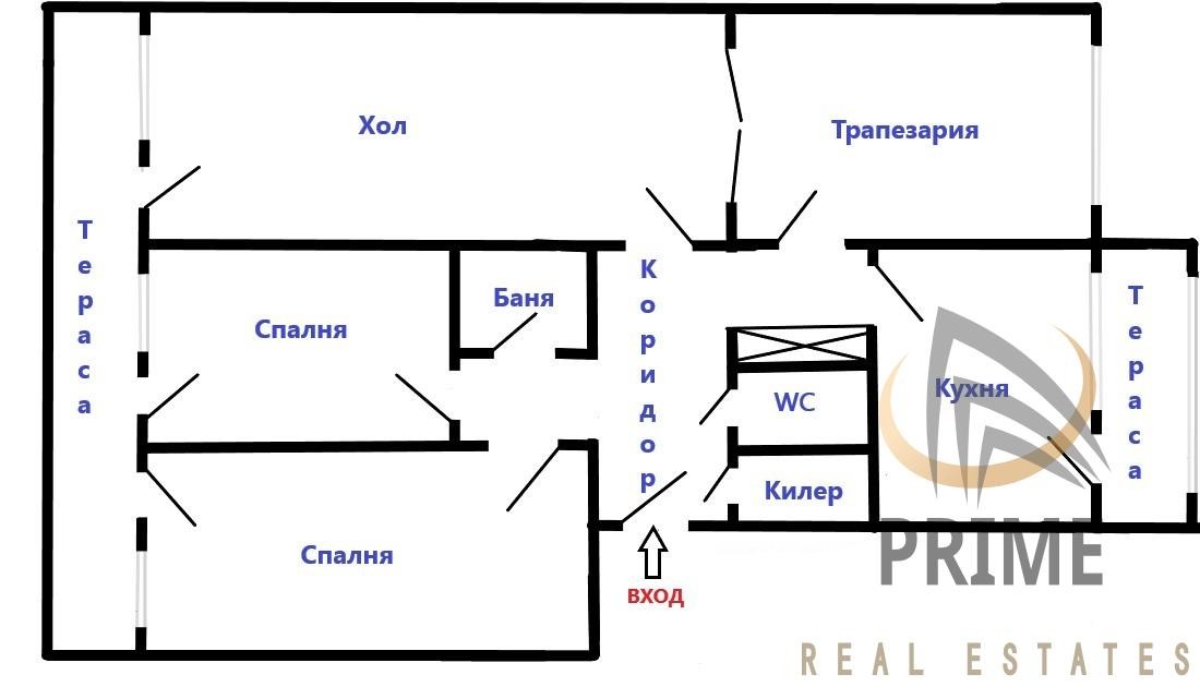 Продава МНОГОСТАЕН, гр. Бургас, Славейков, снимка 2 - Апартаменти - 54224725