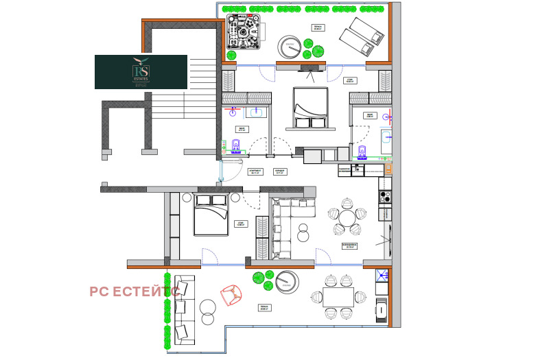 In vendita  2 camere da letto Sofia , Manastirski livadi , 102 mq | 44717733 - Immagine [3]