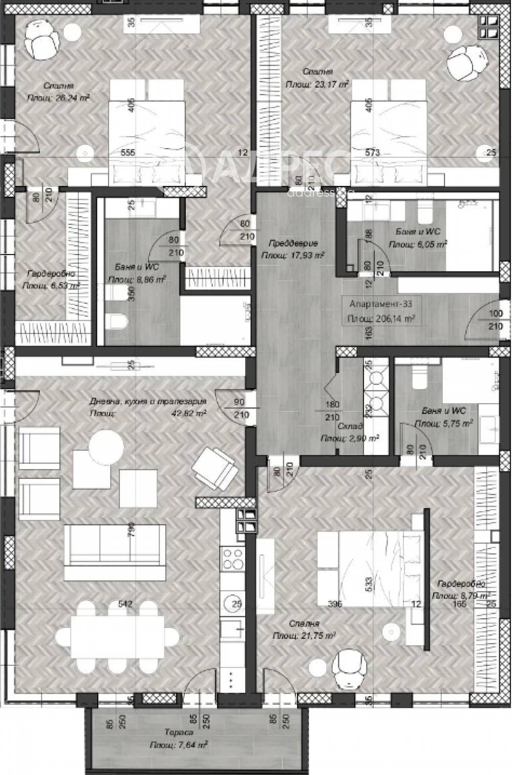 Продава МНОГОСТАЕН, гр. София, Център, снимка 2 - Апартаменти - 55145902