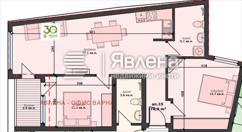 Продава 3-СТАЕН, гр. Варна, Погреби, снимка 2 - Апартаменти - 54528934