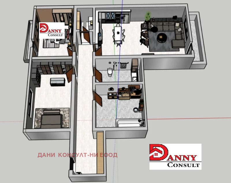 Продава 3-СТАЕН в град Велико Търново, Бузлуджа - 113 кв.м / 141 000 € » 275 772.03 лв., ДАНИ КОНСУЛТ-НИ ЕООД