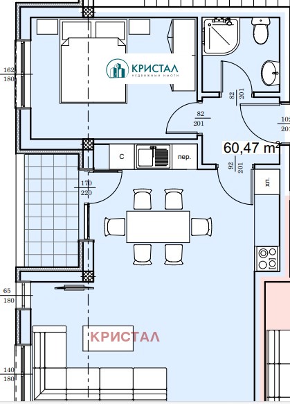 Продава  2-стаен град Пловдив , Прослав , 66 кв.м | 19541813 - изображение [2]