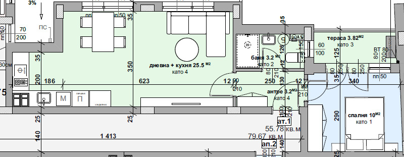 À vendre  1 chambre Stara Zagora , Samara 3 , 62 m² | 43516516 - image [3]