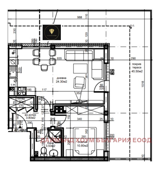 На продаж  1 спальня Пловдив , Южен , 110 кв.м | 11587525 - зображення [2]
