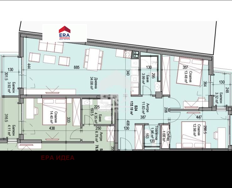 Продава 3-СТАЕН, гр. София, Сухата река, снимка 2 - Апартаменти - 53769922