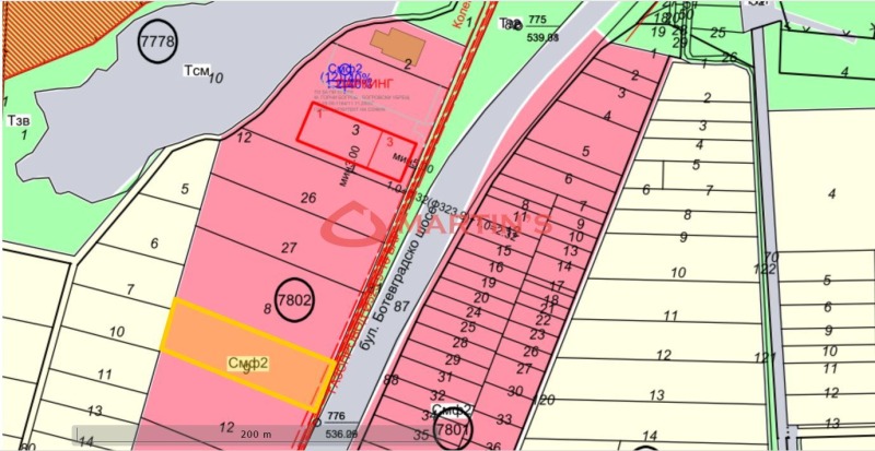 Satılık  Komplo Sofia , Gorni Bogrov , 2699 metrekare | 62588733