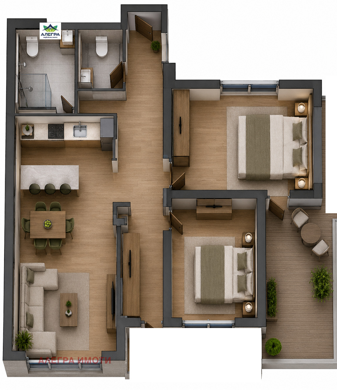 Продава 3-СТАЕН, гр. Пазарджик, Център, снимка 2 - Апартаменти - 55444363