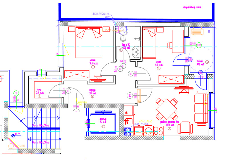 Satılık  2 yatak odası Varna , Troşevo , 78 metrekare | 74933542 - görüntü [11]