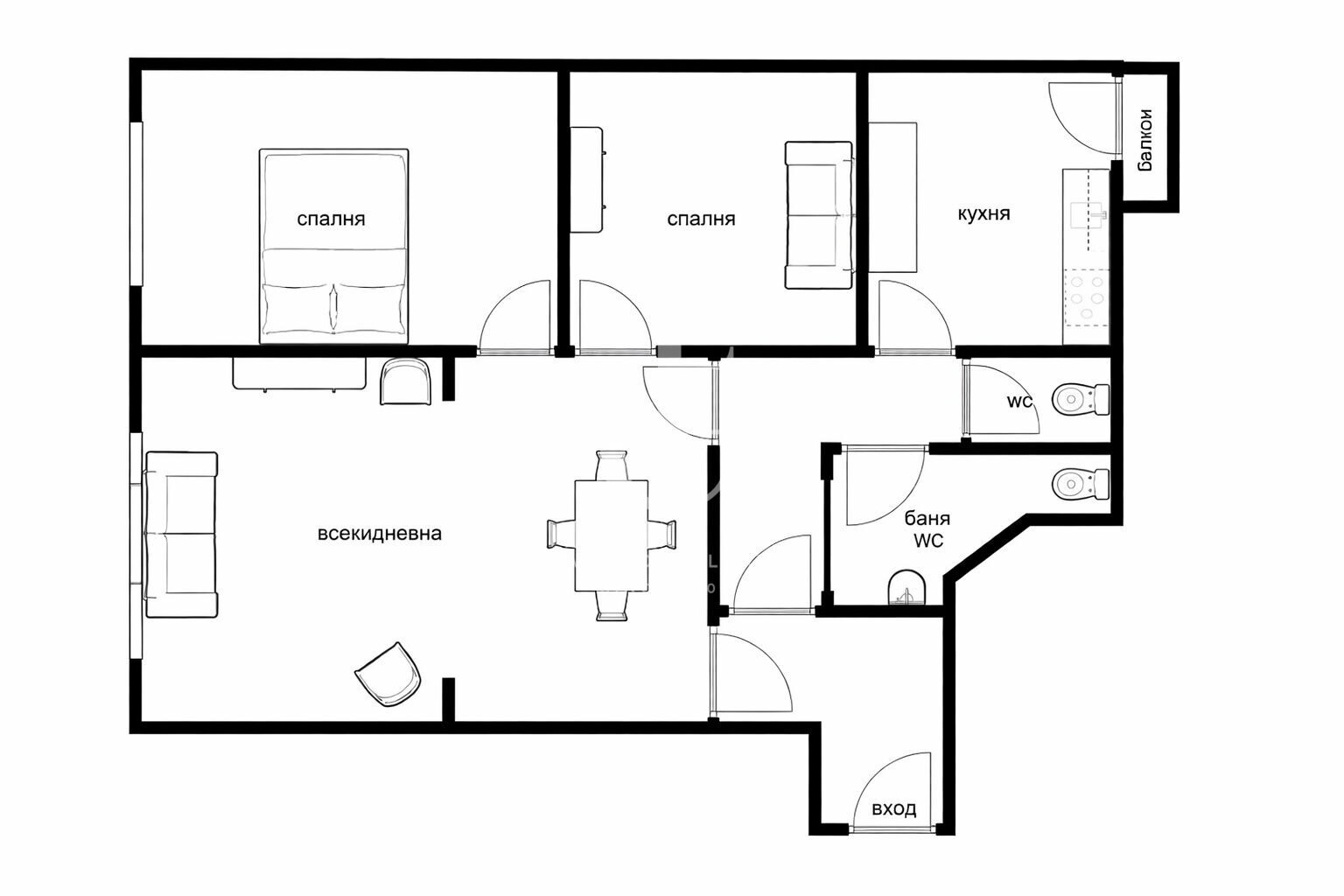 Продава 3-СТАЕН, гр. София, Докторски паметник, снимка 15 - Апартаменти - 54731598