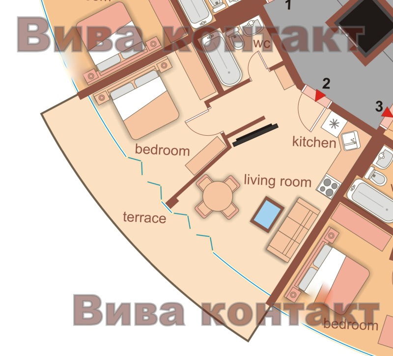 Продава 2-СТАЕН, гр. Варна, к.к. Чайка, снимка 8 - Aпартаменти - 48936074