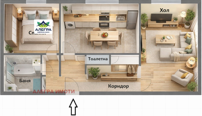Продава 2-СТАЕН, гр. Пазарджик, Запад, снимка 5 - Апартаменти - 53451758