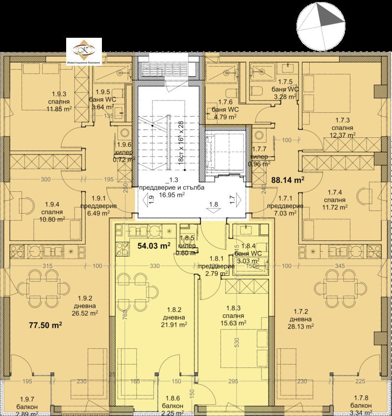 In vendita  1 camera da letto Varna , Mladost 1 , 65 mq | 95395799 - Immagine [6]