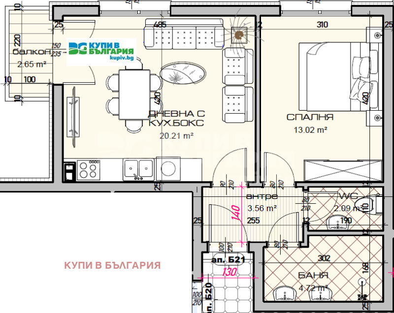 Продава 2-СТАЕН, гр. Варна, Виница, снимка 6 - Апартаменти - 52198420