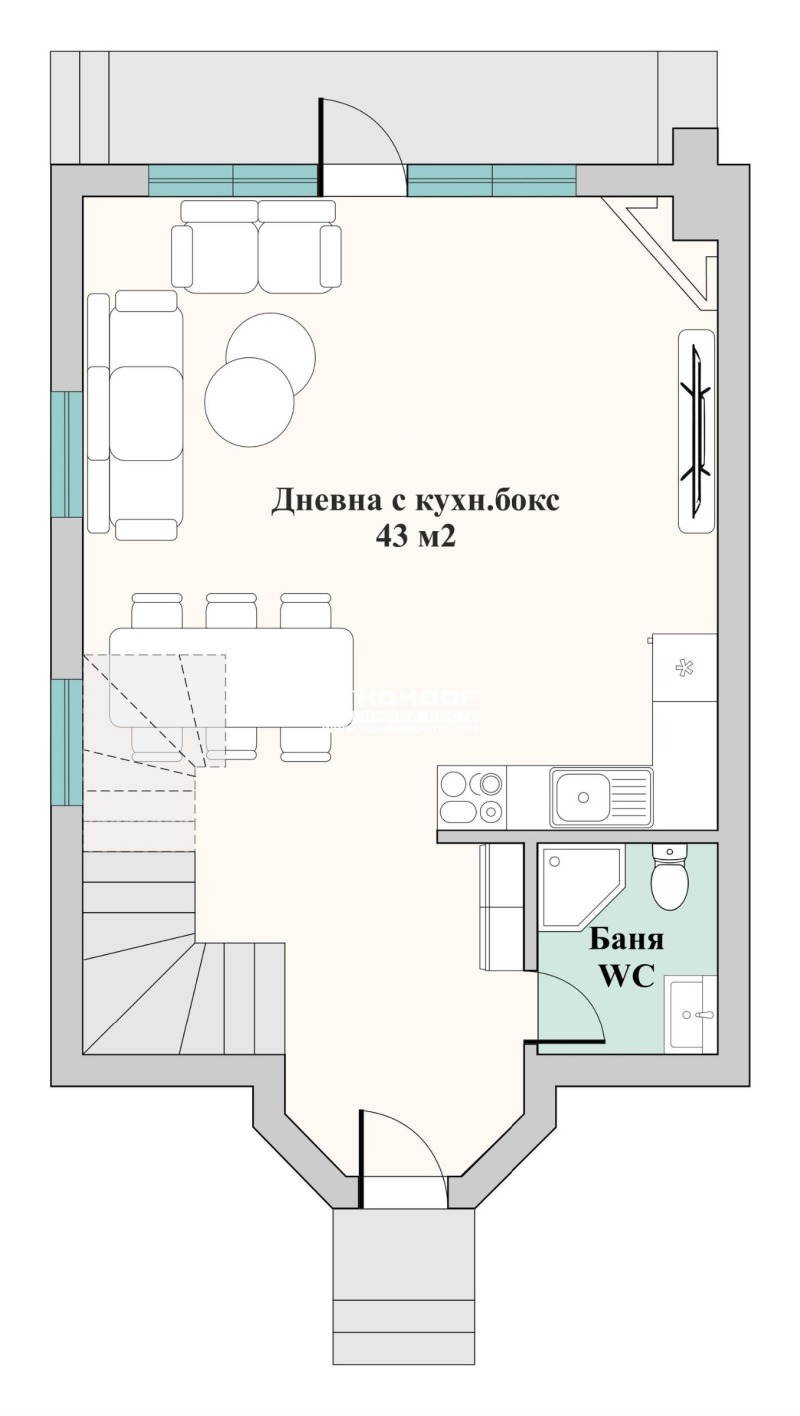 Til salg  Hus region Plovdiv , Skutare , 121 kvm | 55664814 - billede [10]